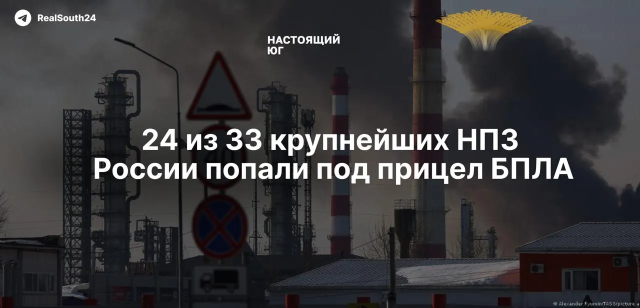 С начала полномасштабной войны российские НПЗ подверглись сотням атак: по оценкам аналитиков около четверти перерабатывающих мощностей выведено из строя, а объёмы переработки упали до уровней конца 2000-х.