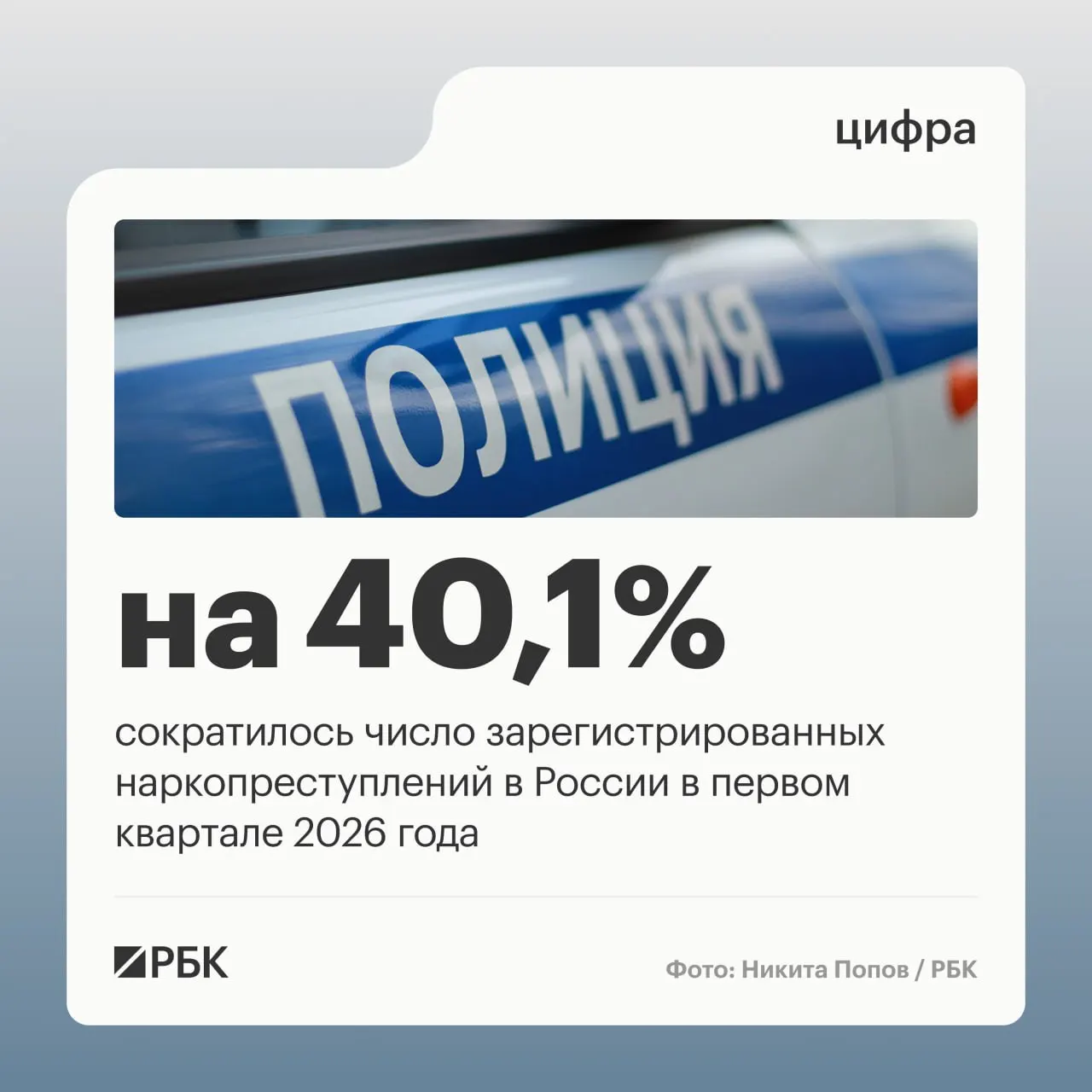 Аппарат Совета безопасности сообщает, что в первом квартале доля зарегистрированных наркопреступлений снизилась с 12,8% до 9,2%, а общее число таких преступлений упало на 40,1% — в основном из‑за изменения подхода к учёту эпизодов.