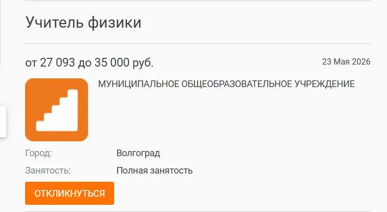 Параллель 7–8 классов в школе №93 год занималась без штатного преподавателя физики: уроки вели учителя других предметов, а на предлагаемую зарплату желающих не нашлось.